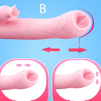 3 u 1 je Igračka za odrasle Teleskopski Vibrator Seks-Igračke za Žene Analni Vibrator Sisanče i Lizanje Klitorisa Stimulans Erotska Sex machine