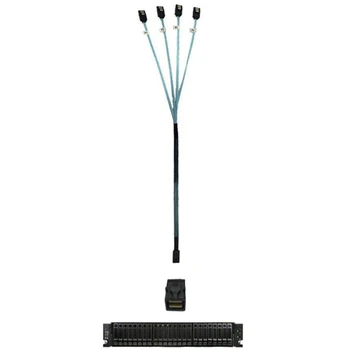 Interni HD Mini SAS (SFF-8643) Cilj - 4X SATA Kabel (domaćin), SFF-8643 - 4X SATA Kabel HD Mini SAS Domaćin 2 kom.