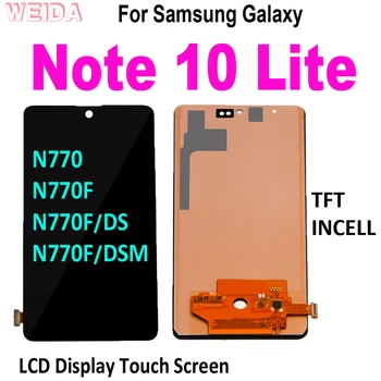 Muški TFT INCELL Note10 Lite LCD za Samsung Galaxy Note 10 Lite LCD zaslon N770 LCD zaslon osjetljiv na dodir Digitalizator Sklop