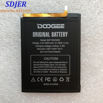 Novi Original Bateriju BAT16523200 MTK6750 Zamjena 3200 mah baterija Dijelovi za DOOGEE Y6 Y6C Y6 Klavir Smartphone