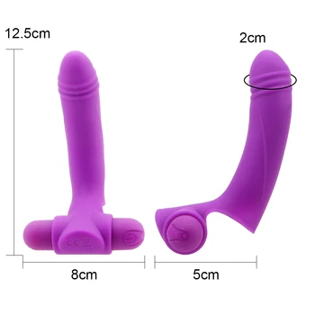 OLO Masturbator Seks-Igračka za žene Prst Rukava Vibrator Stimulator Klitorisa Vaginalni Maser sa 10 Вибраторами