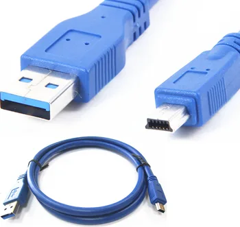 USB 3.0 A muški na A Mini-10-pinski Produžni kabel B USB 3.0 A Nožica A Mini USB Kabel 0,3 M / s 0,6 M / 1 M / 1,5 M / 1,8 M / 3 M / 5 M