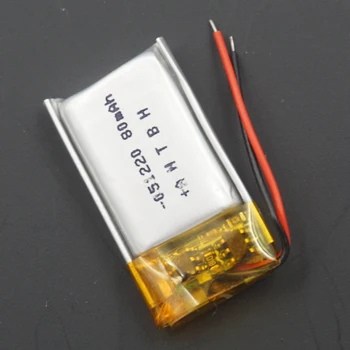 XINJ 5 kom. 3.7 80 mah Li-Ion Polymer Baterija 501220 051220 Za Bluetooth Slušalice 3D Naočale Mp3 Zapis Olovkom Zvučnik Pametni Sat