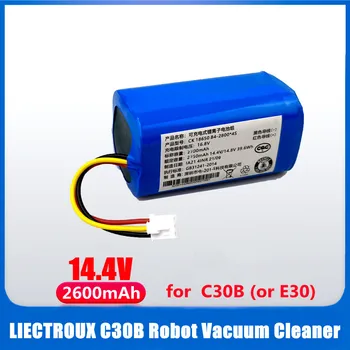 (Za C30B) Baterija 14,4 v za robota-usisivača LIECTROUX C30B E30, dogovor za čišćenje litij elemenata 2600 mah